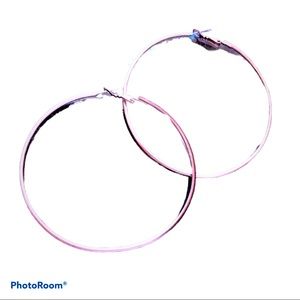 Vintage Disco 70s Extra Large‎ Hoops Earrings